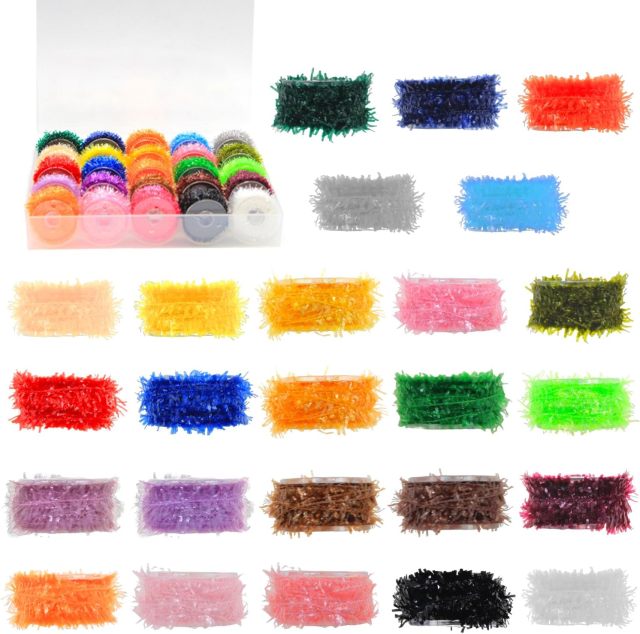BTI-09D-1061 Tinsel Chenille line Crystal Flash combo (25 colors)