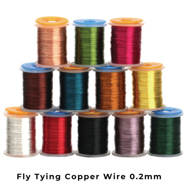 BTI-09D-1163 Fly Tying Copper Wire 0.2mm