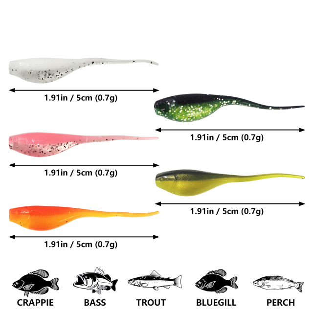 BTI-05D-102 Shad Minnow Soft Lure