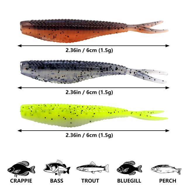 BTI-05D-104 Paddle/Fork Tail Soft Lure