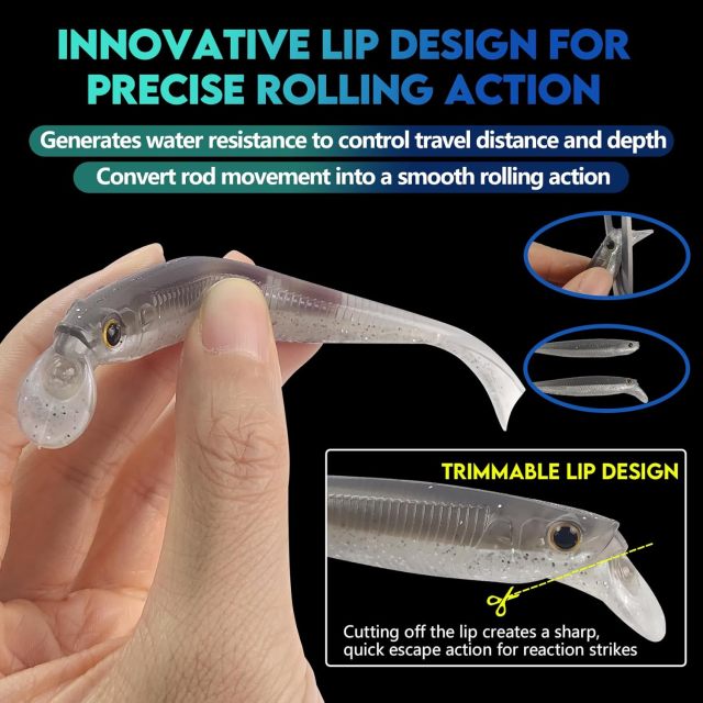 BTI-05D-105 Soft Plastic Swimbait with Lip