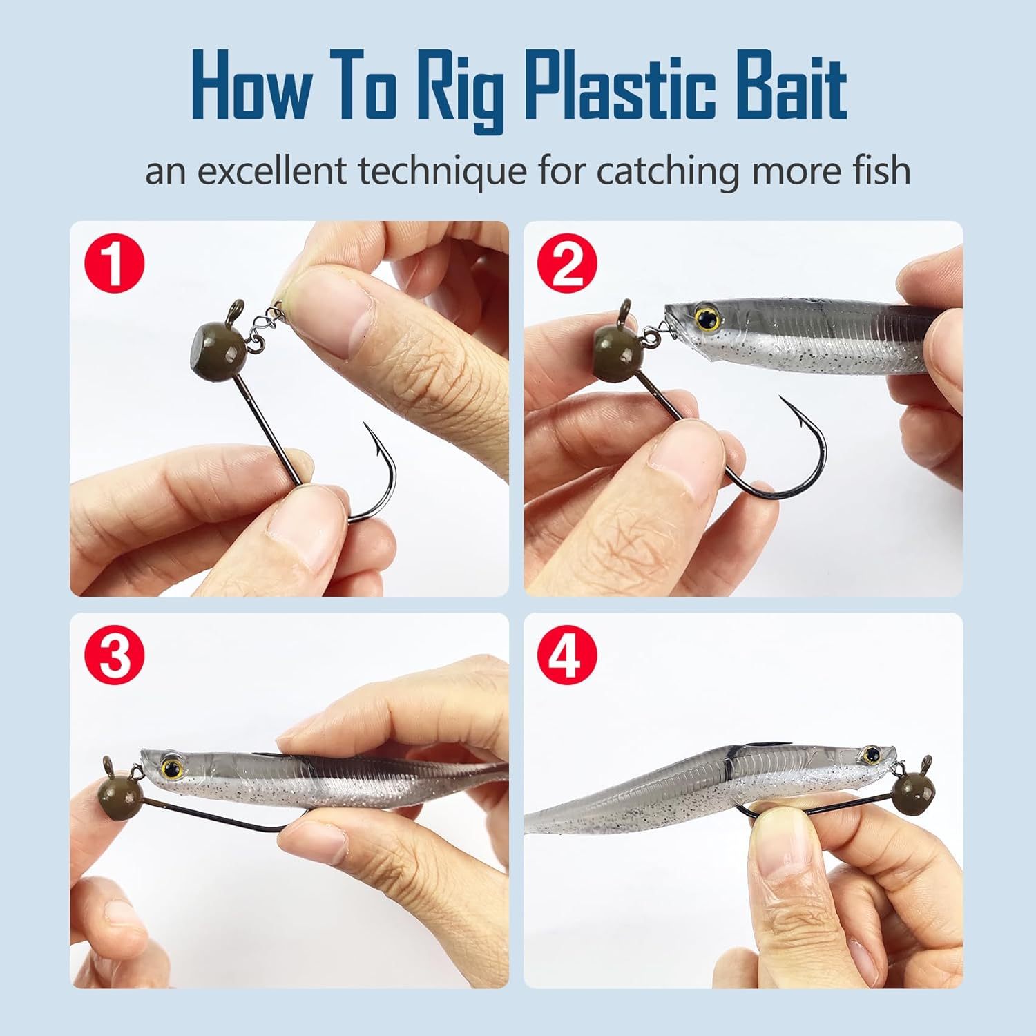 BTI-08B-428 Shacky Head Stand-up Style Jig Heads