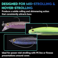 BTI-05D-105 Soft Plastic Swimbait with Lip