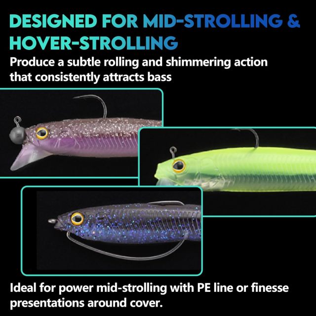 BTI-05D-105 Soft Plastic Swimbait with Lip