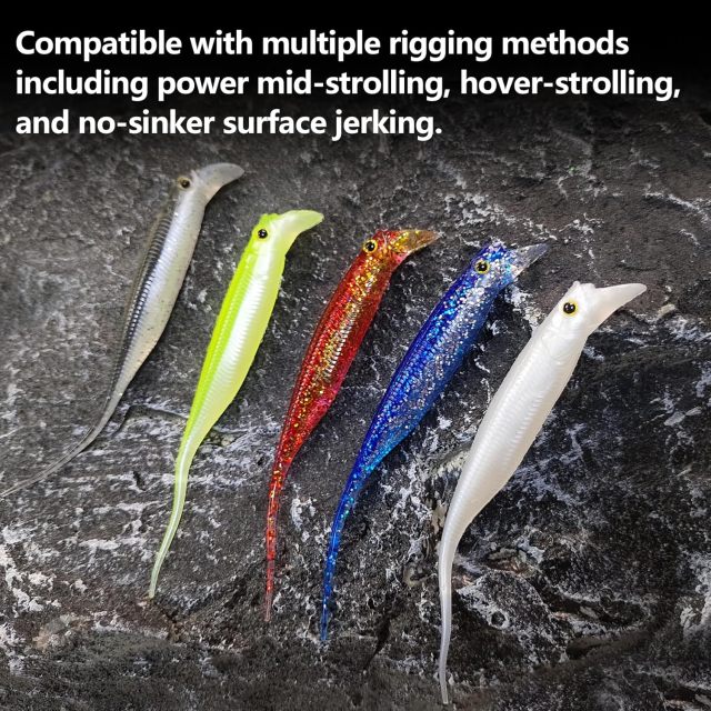 BTI-05D-105 Soft Plastic Swimbait with Lip