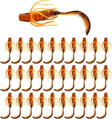 BTI-05D-107 Curly Tail Worms with Adjustable Skirt