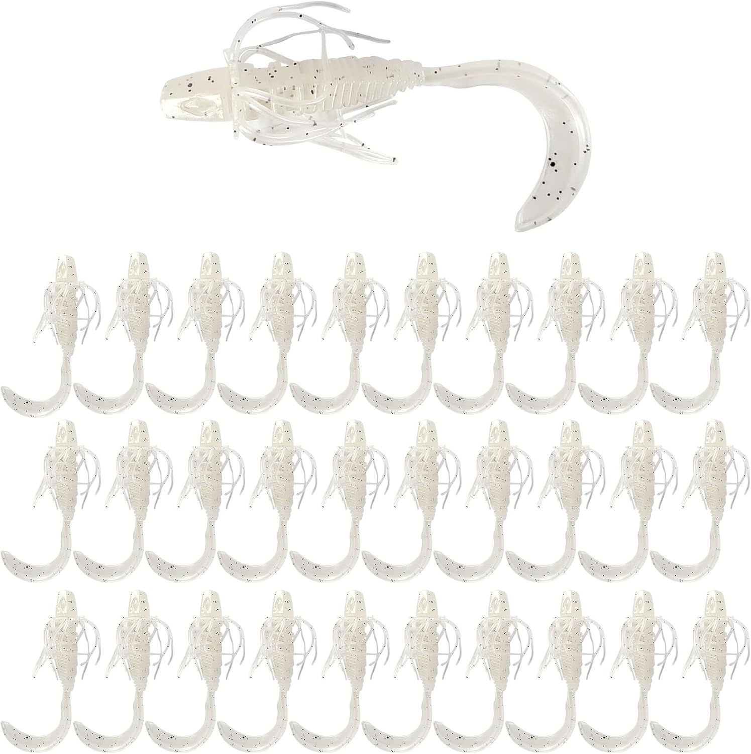 BTI-05D-107 Curly Tail Worms with Adjustable Skirt