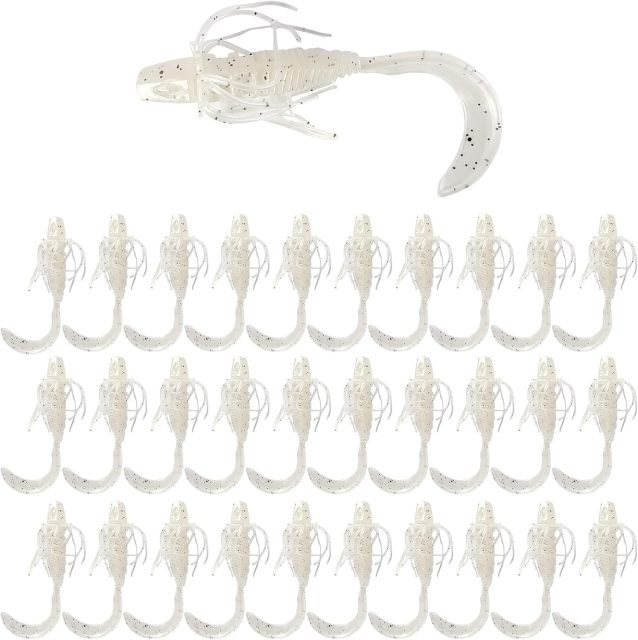 BTI-05D-107 Curly Tail Worms with Adjustable Skirt