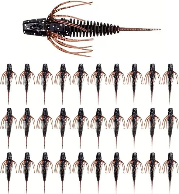 BTI-05D-106 Pin Tail Worms with Adjustable Skirt