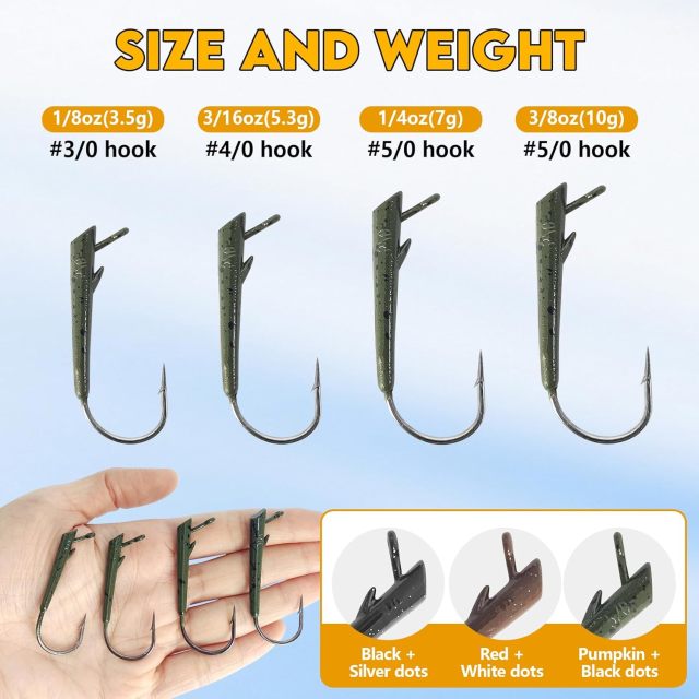 BTI-08B-430 Ozark Rig Weedless Jig Heads