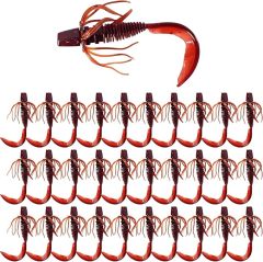 BTI-05D-107 Curly Tail Worms with Adjustable Skirt