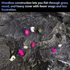 BTI-08B-429 Painted Fish Eye Swimbait Jig Heads