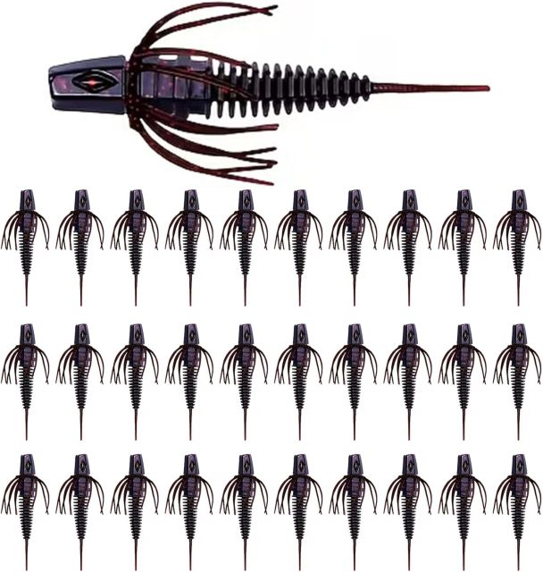 BTI-05D-106 Pin Tail Worms with Adjustable Skirt