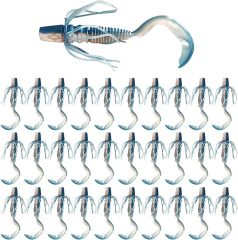 BTI-05D-107 Curly Tail Worms with Adjustable Skirt