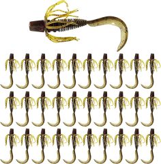 BTI-05D-107 Curly Tail Worms with Adjustable Skirt