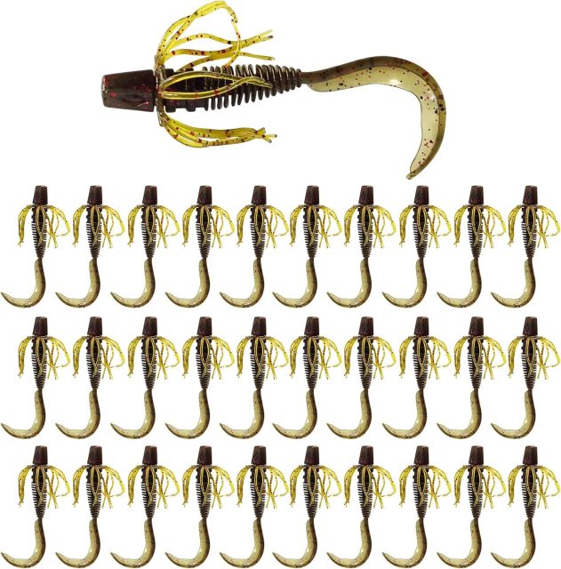 BTI-05D-107 Curly Tail Worms with Adjustable Skirt