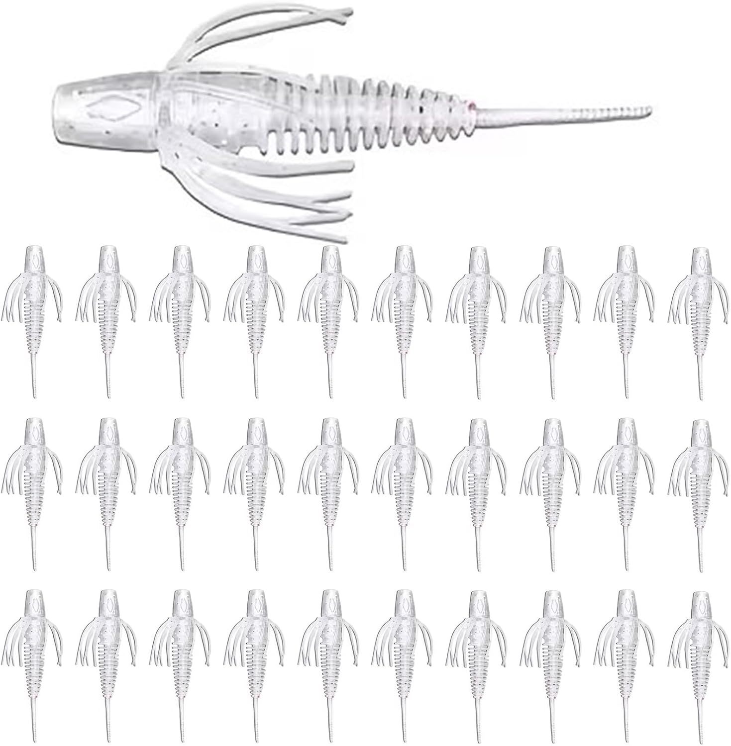 BTI-05D-106 Pin Tail Worms with Adjustable Skirt