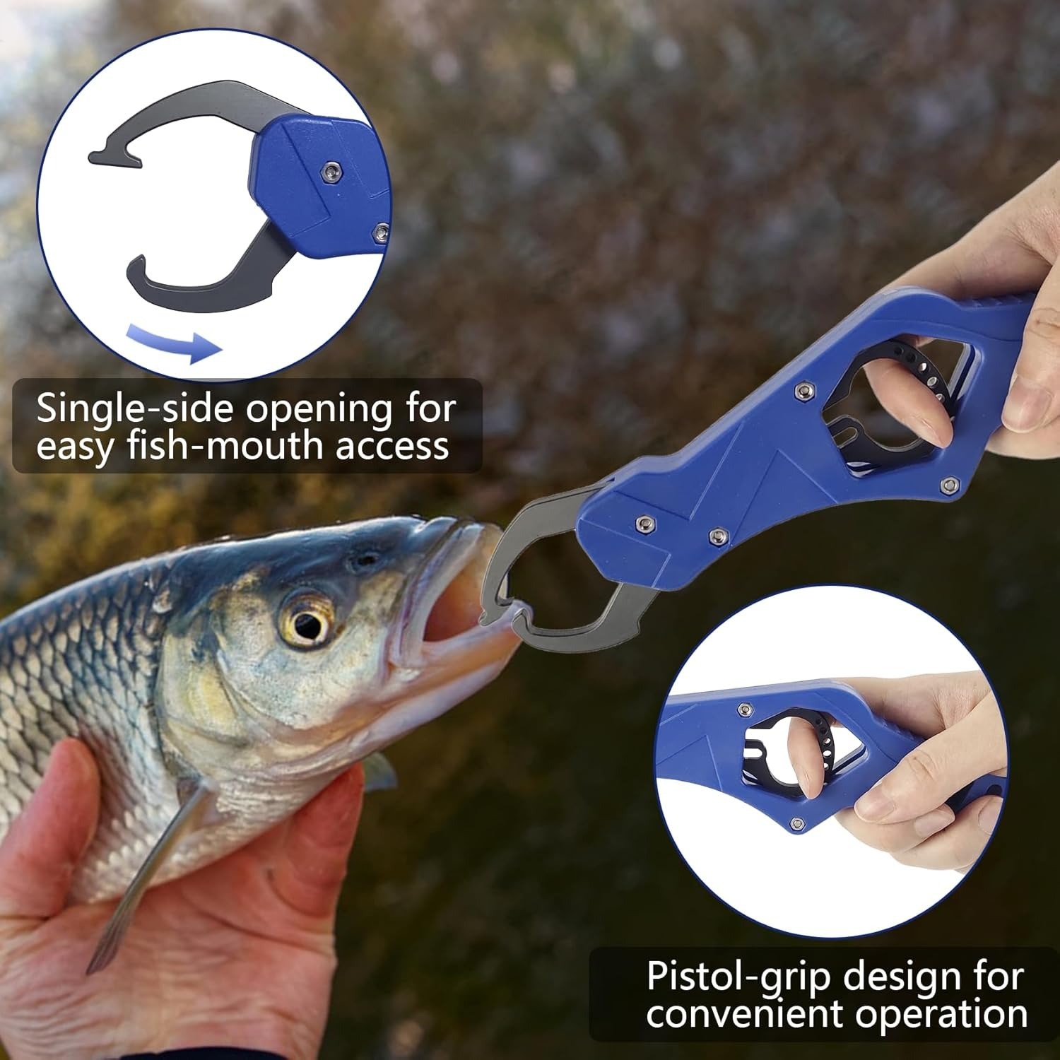 BTI-09E-7014  Lightweight Poly Carbon Lip Gripper with Aluminum Jaw
