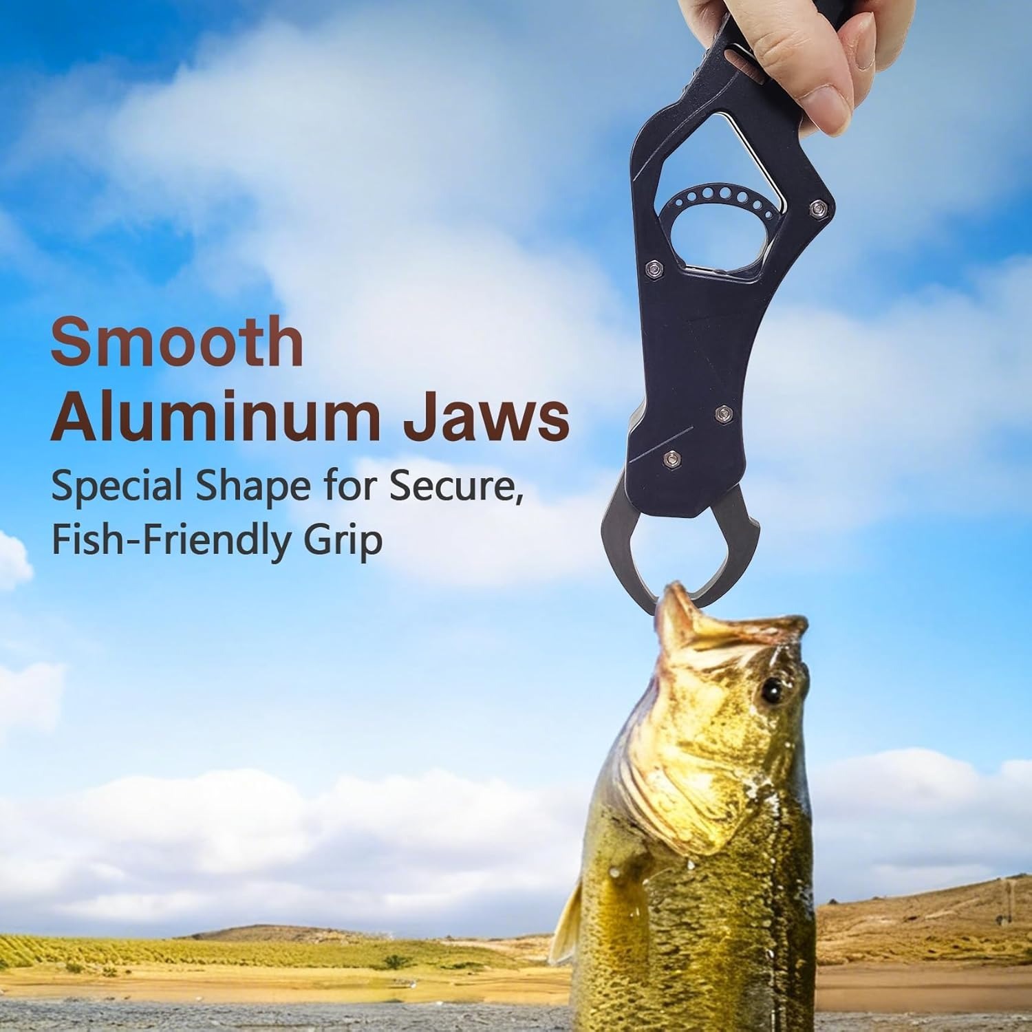 BTI-09E-7014  Lightweight Poly Carbon Lip Gripper with Aluminum Jaw