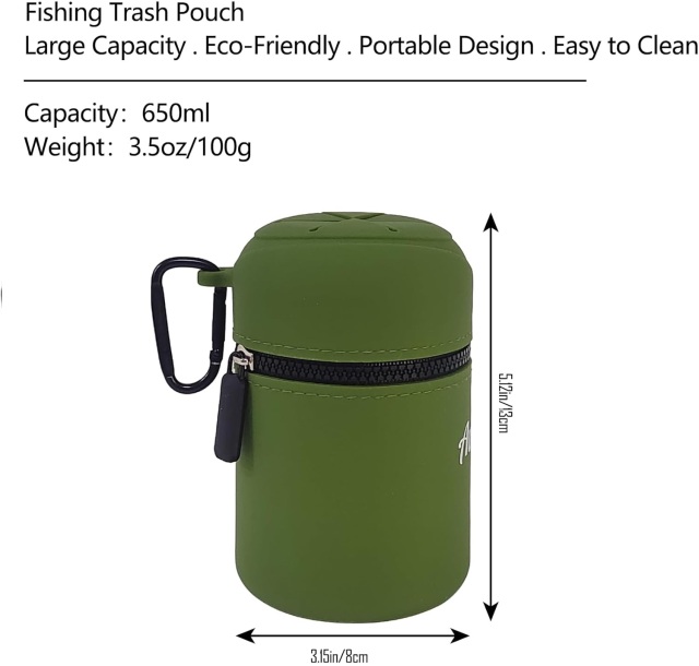 BTI-09E-9100 Portable Fishing Trash Pouch