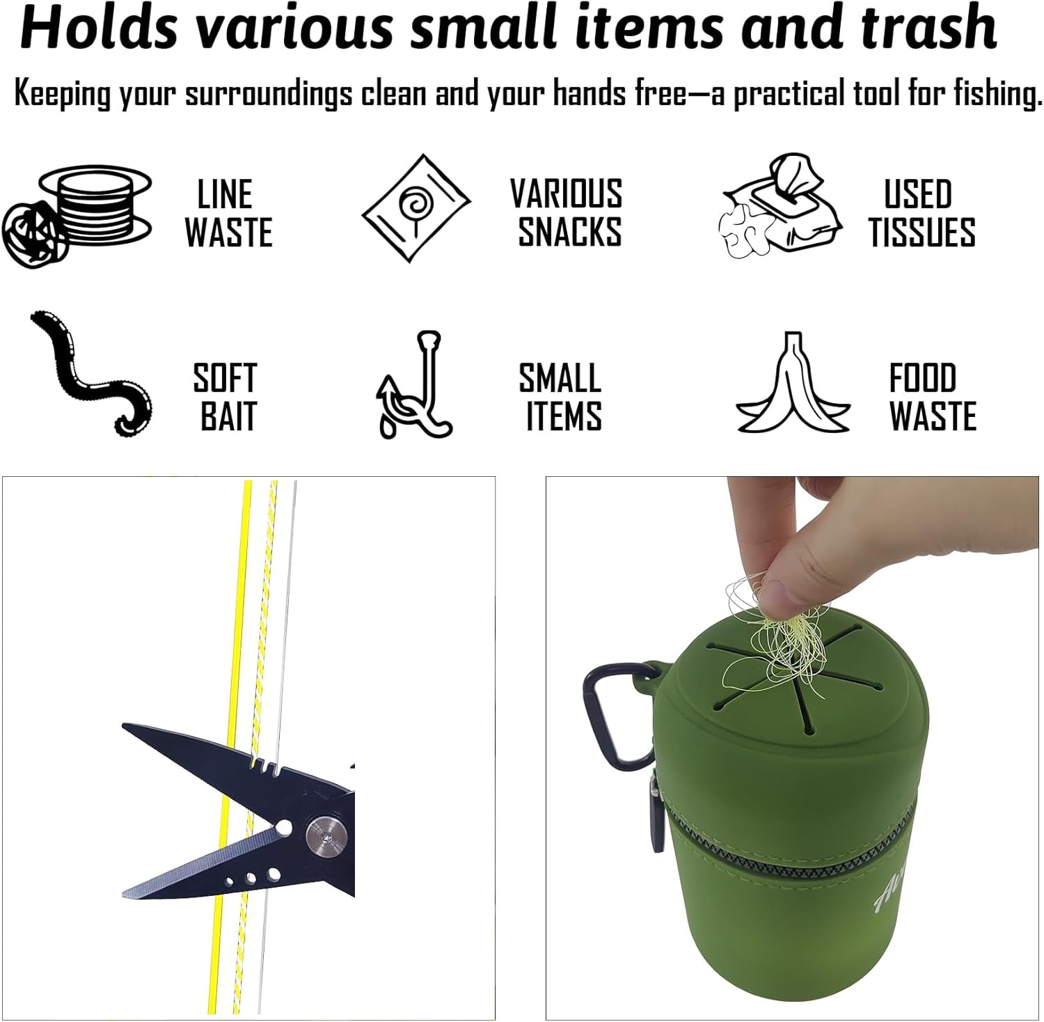 BTI-09E-9100 Portable Fishing Trash Pouch