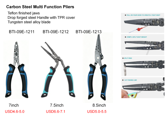 Carbon Steel Multi Function Pliers