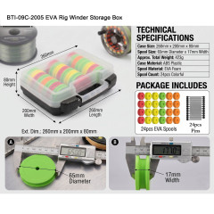 BTI-09C-2004, 2005, 2006 Complete Fishing Rig Storage System