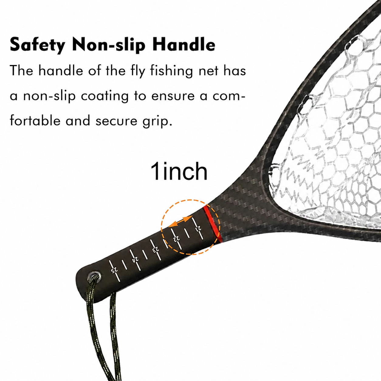 03A-CBLB04/CBLB05 Light Weight Carbon Fiber Landing Net With 3K Cloth