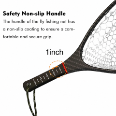 03A-CBLB04/CBLB05 Light Weight Carbon Fiber Landing Net With 3K Cloth