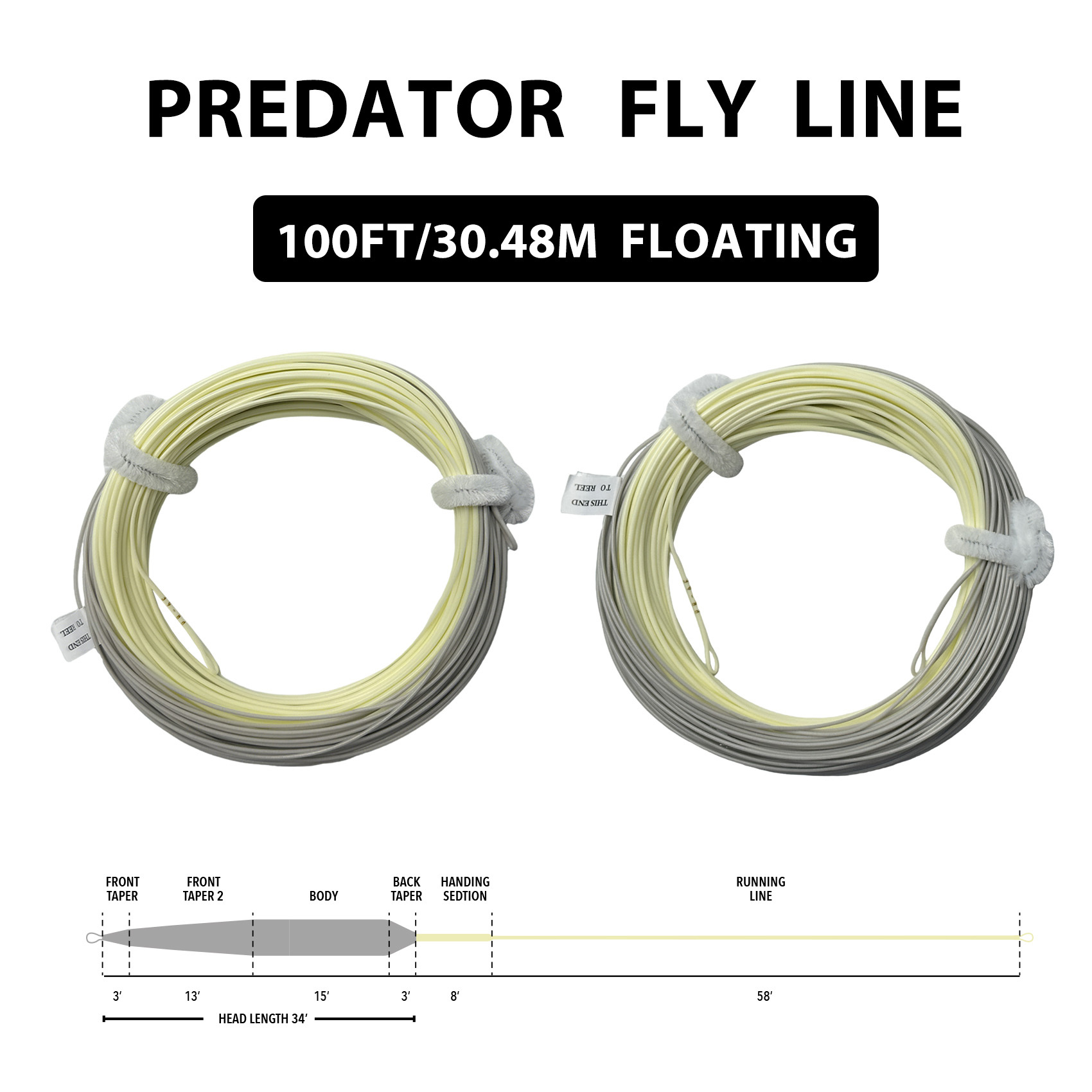 BTI-08D-003 Titan Streamer / Short, Powerful Taper