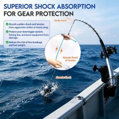 BTI-12D-008 Downrigger Weight Snubber with Ball Bearing Swivel and Snap