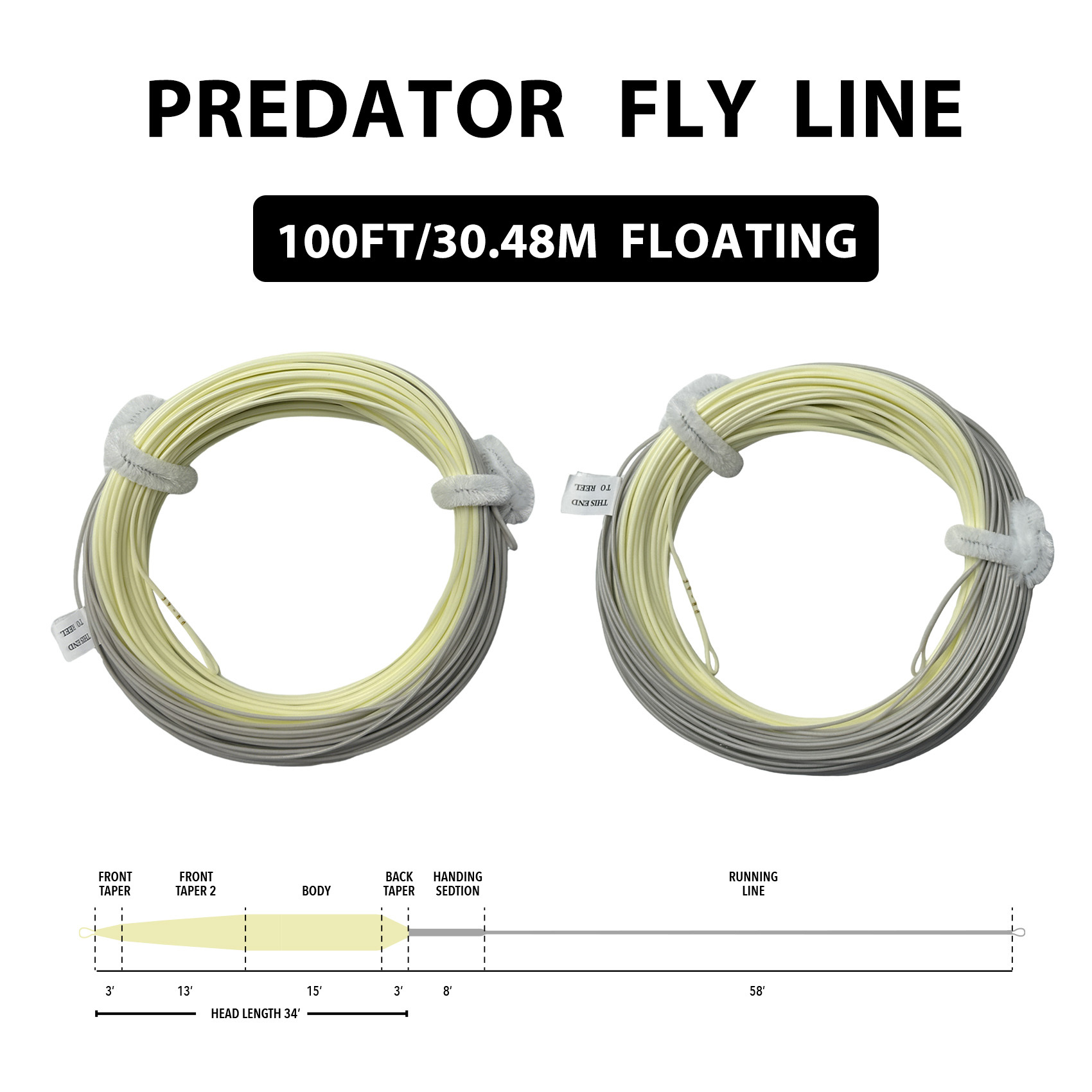 BTI-08D-003 Titan Streamer / Short, Powerful Taper