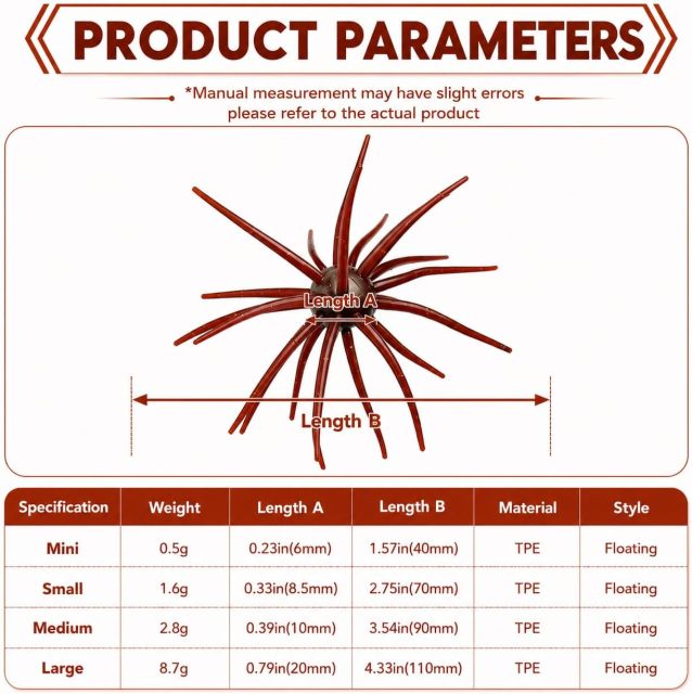 BTI-05D-110 New Sea Urchin Soft Bait