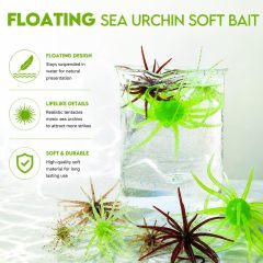BTI-05D-110 New Sea Urchin Soft Bait