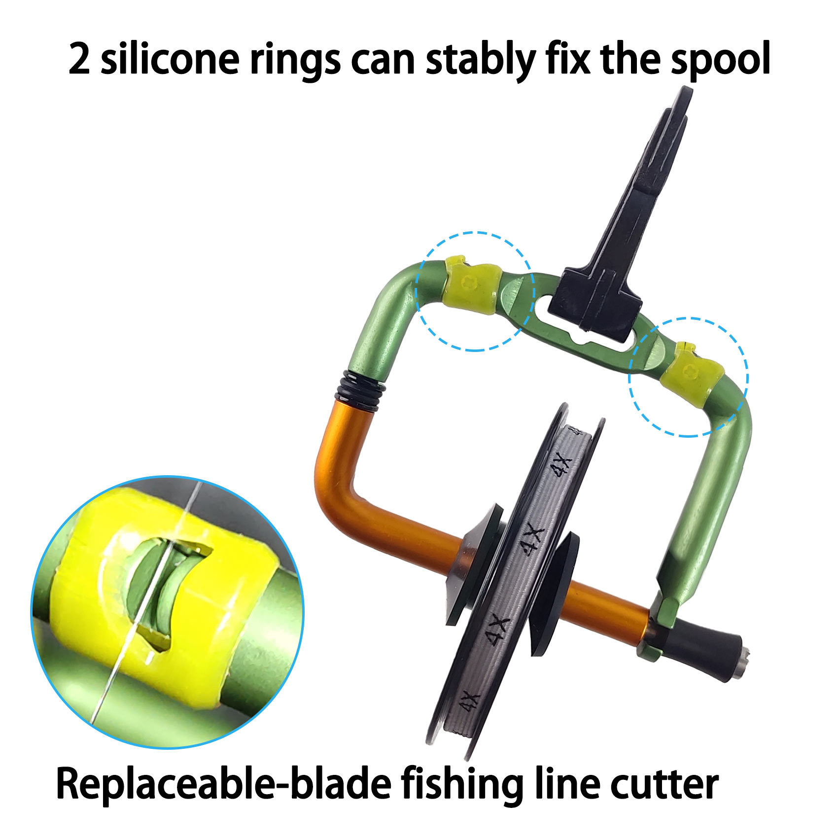 BTI-09E-3212 Tippet Holder with 2 cutters