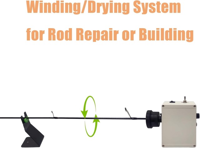 Repair Kit Machine For Fishing Rod Wrapping & Epoxy Drying