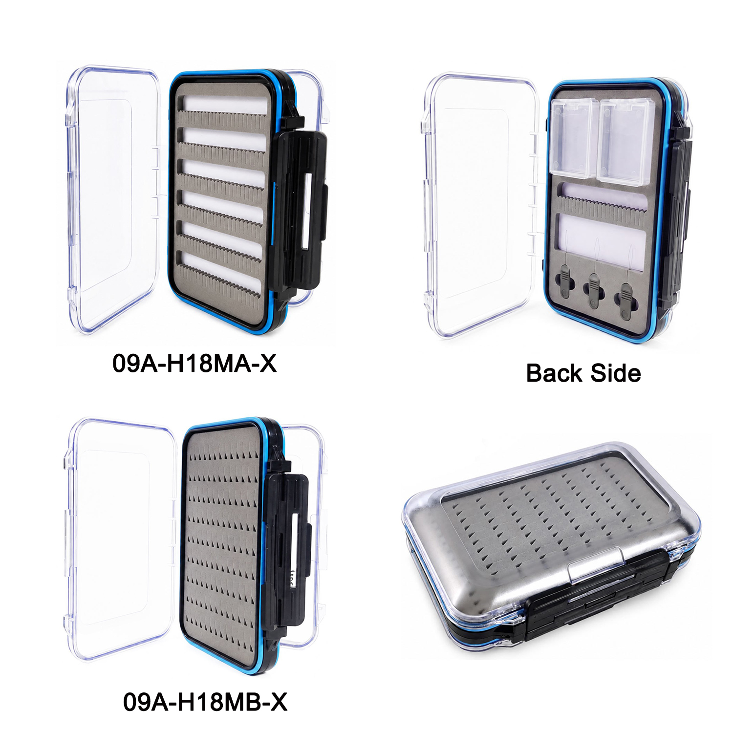 09A-H18M-X New Double-Sided Waterproof Fly Box With One Side X Foam