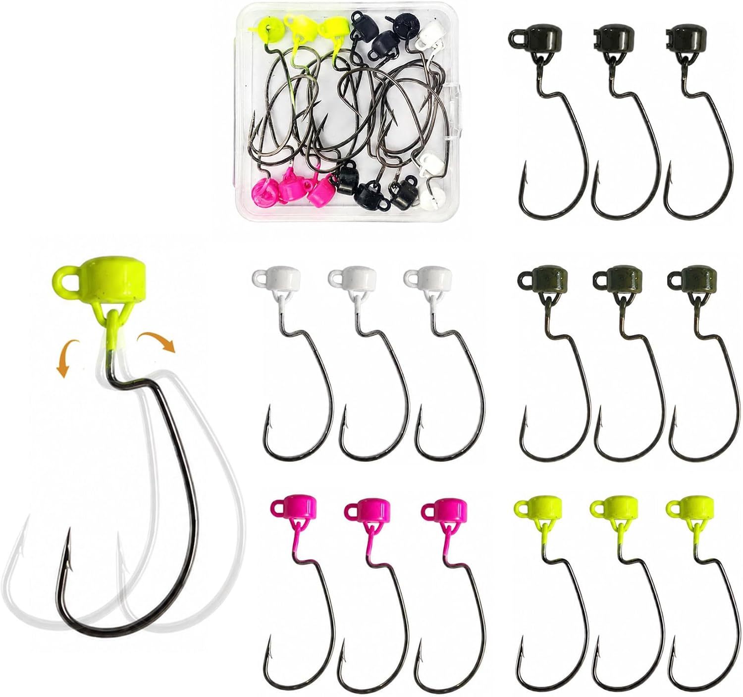 BTI-08B-434 Swing Ned Rig Jig Heads
