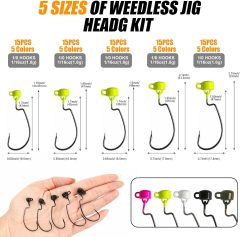 BTI-08B-434 Swing Ned Rig Jig Heads