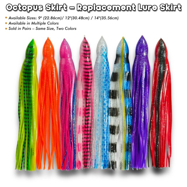 Replacement Silicone Skirt for Trolling Lures