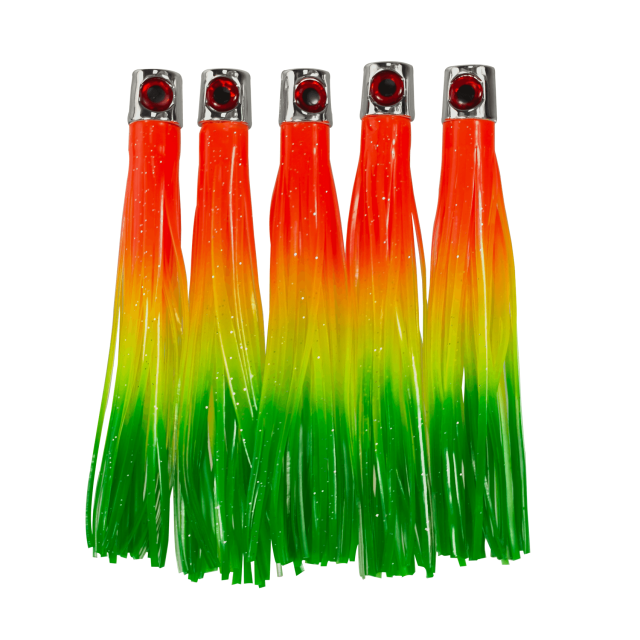6.3in Skirted Octopus Lures Soft Skirts with Plastic Head