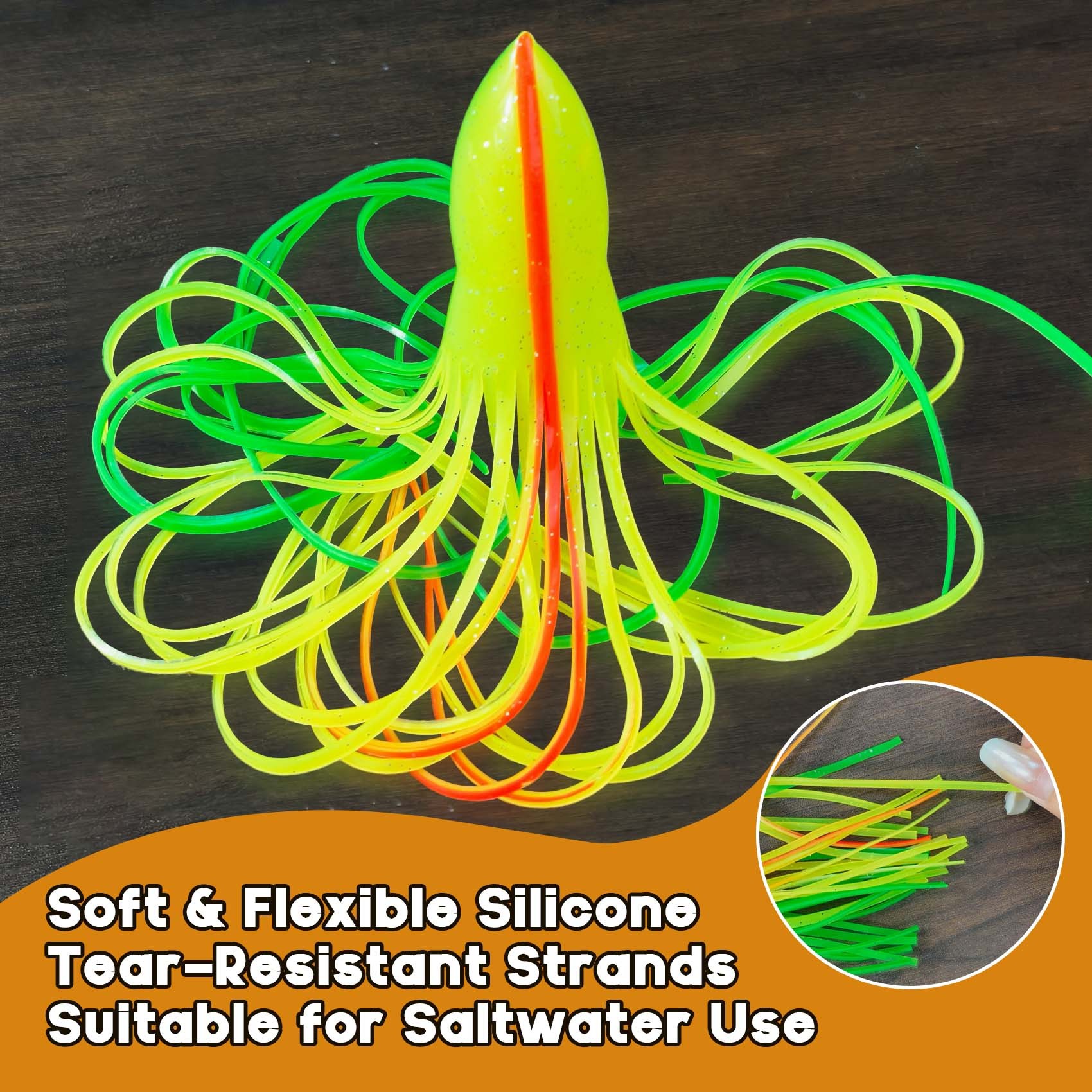 Replacement Silicone Skirt for Trolling Lures