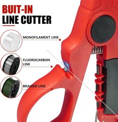 BTI-09E-1201 Wacky Rig Worm Pliers with 300 O-Rings, Line Cutter & Storage