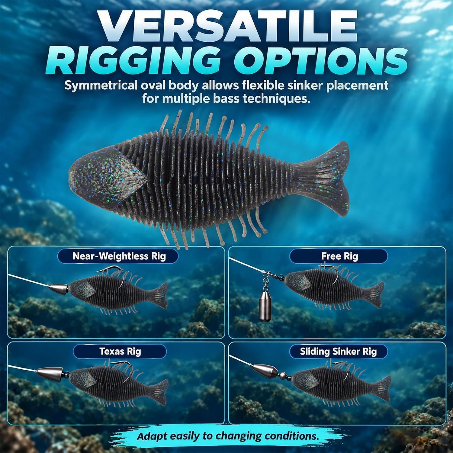 BTI-05D-116 Flat Soft Swimbait