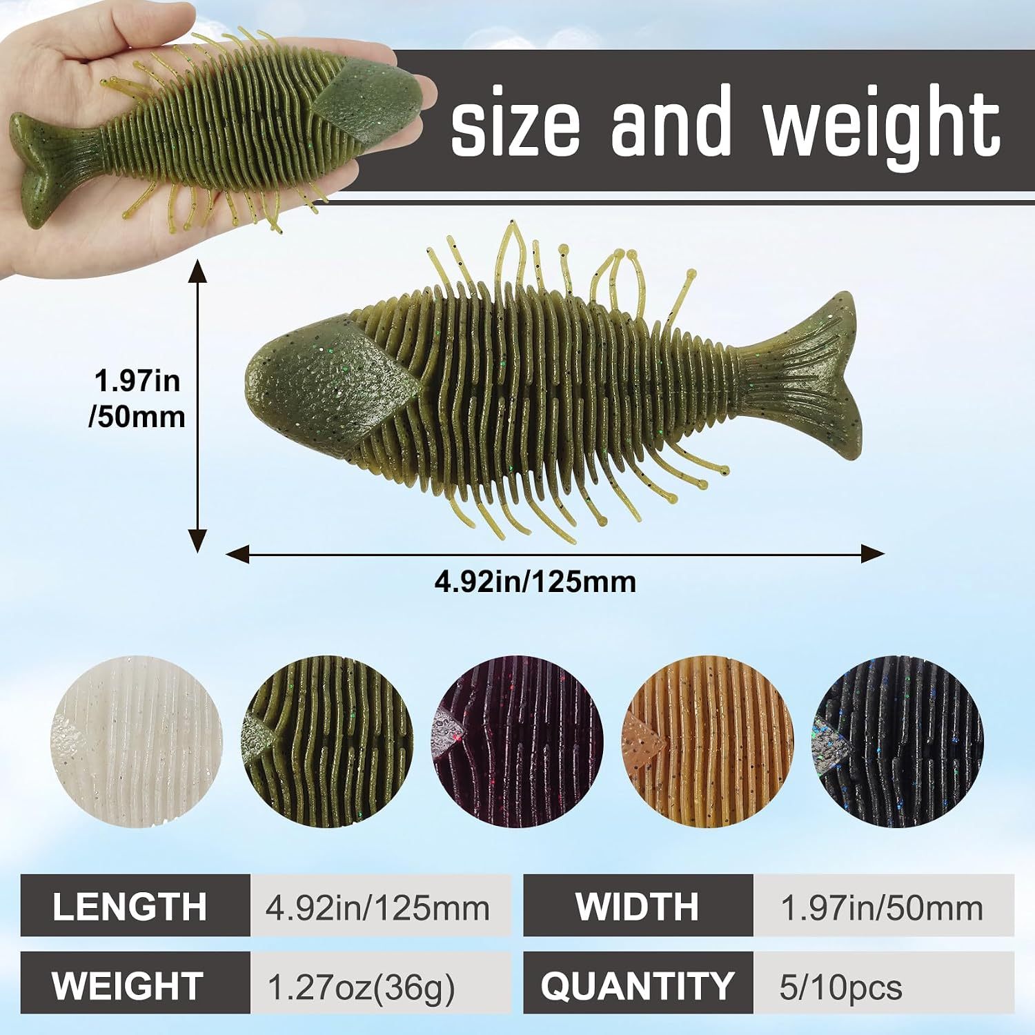BTI-05D-116 Flat Soft Swimbait