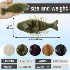 BTI-05D-116 Flat Soft Swimbait