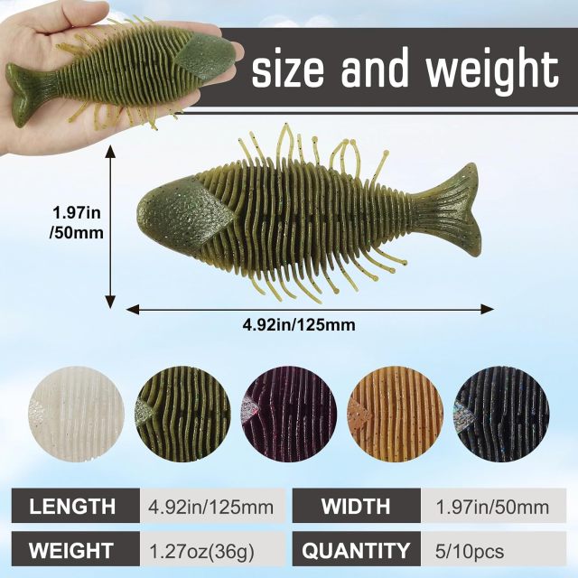 BTI-05D-116 Flat Soft Swimbait