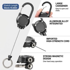 BTI-09E-2172 Magnetic Lock Fly Fishing Zinger