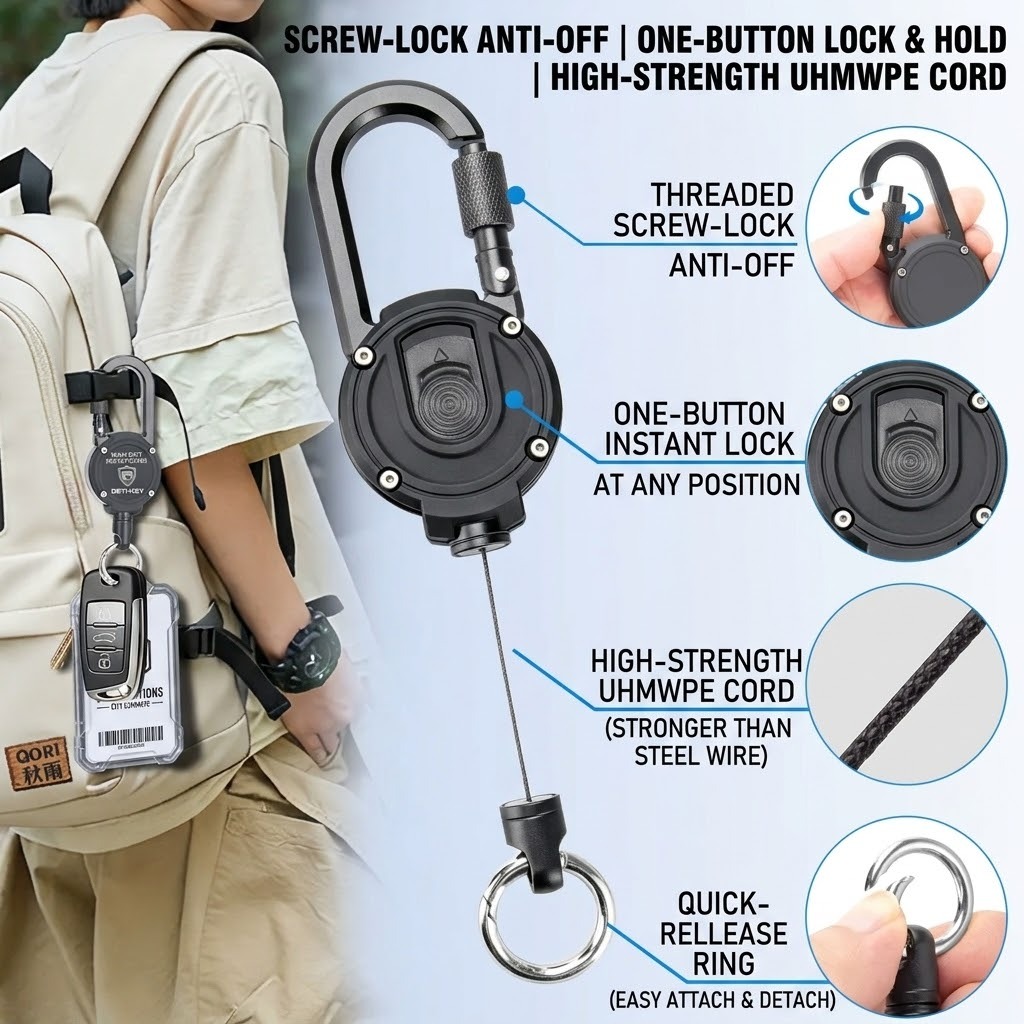 BTI-09E-2171 Magnetic Lock Fly Fishing Zinger