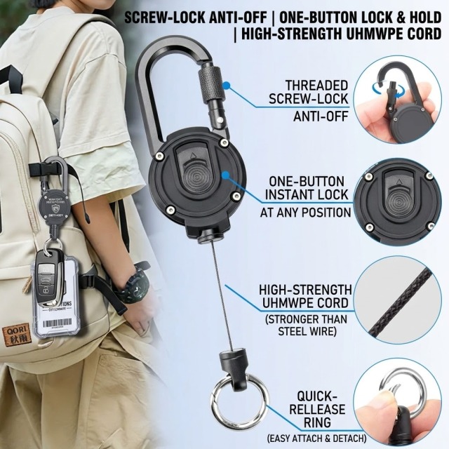 BTI-09E-2171 Magnetic Lock Fly Fishing Zinger